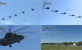 Hàng loạt trực thăng quân sự bất ngờ tới Belarus