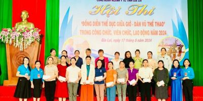 Bệnh viện Hùng Vương Gia Lai đạt giải nhất Hội thi 'Đồng diễn thể dục giữa giờ-dân vũ thể thao'