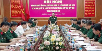 Đảng ủy Quân sự tỉnh ra nghị quyết lãnh đạo thực hiện nhiệm vụ 6 tháng cuối năm 2024