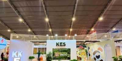 Gian hàng KES Group thu hút đông đảo khách tham quan tại Hội chợ Vietbuild 2024