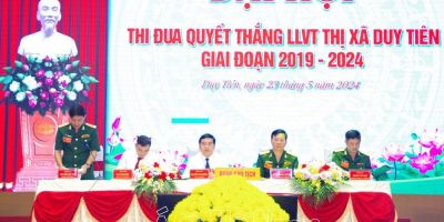 Thị xã Duy Tiên tổ chức Đại hội thi đua Quyết thắng trong lực lượng vũ trang