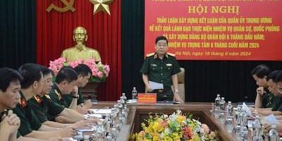 Tổng cục Chính trị Quân đội nhân dân Việt Nam thảo luận, góp ý vào dự thảo kết luận của Quân ủy Trung ương