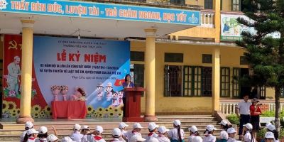 VKSND huyện Thái Thụy tuyên truyền pháp luật về trẻ em cho gần 600 học sinh