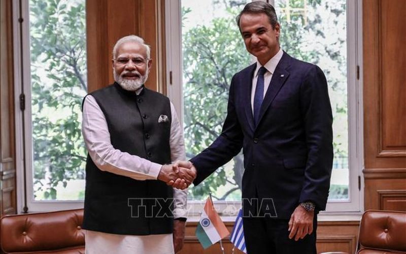 Ấn Độ, Hy Lạp nhất trí tăng gấp đôi thương mại song phương