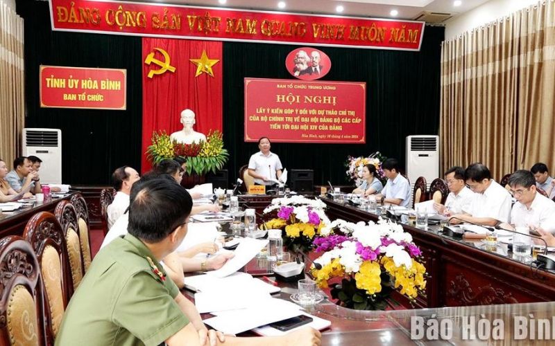 Ban Tổ chức Trung ương lấy ý kiến góp ý đối với dự thảo Chỉ thị của Bộ Chính trị về Đại hội Đảng các cấp