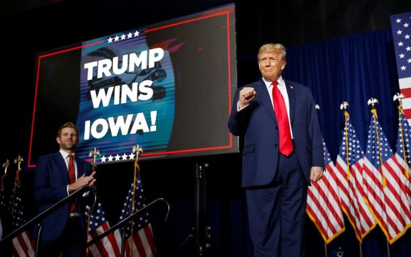 Bầu cử Mỹ 2024: Ông Trump chiến thắng trong cuộc bầu cử sơ bộ tại Iowa