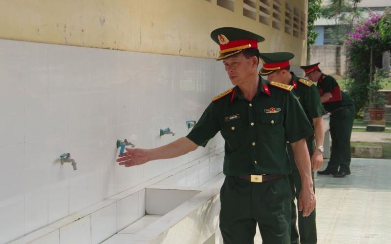Bộ Chỉ huy Quân sự tỉnh kiểm tra công tác huấn luyện chiến sĩ mới tại Tiểu đoàn Bộ binh 5