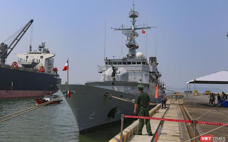 Chiến hạm tuần dương Vendemiaire của Hải quân Pháp vừa đến Đà Nẵng