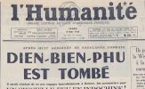 Chiến thắng Điện Biên Phủ qua các số báo của báo Nhân đạo (Pháp)