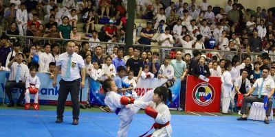 Hơn 500 vận động viên tranh tài tại Giải vô địch trẻ karate tỉnh Hòa Bình mở rộng