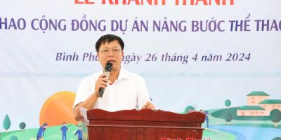 Khánh thành công trình dự án nâng bước thể thao tại xã Phú Nghĩa