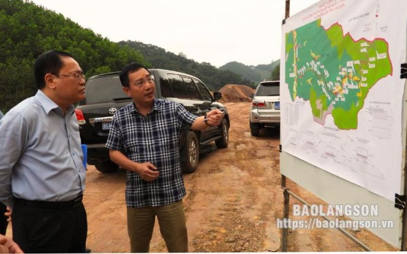 Lãnh đạo tỉnh kiểm tra tình hình thực hiện dự án giao thông trọng điểm tại huyện Đình Lập