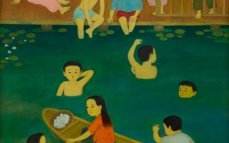 Những bức tranh thắm tình xuân của họa sĩ triệu USD Mai Trung Thứ