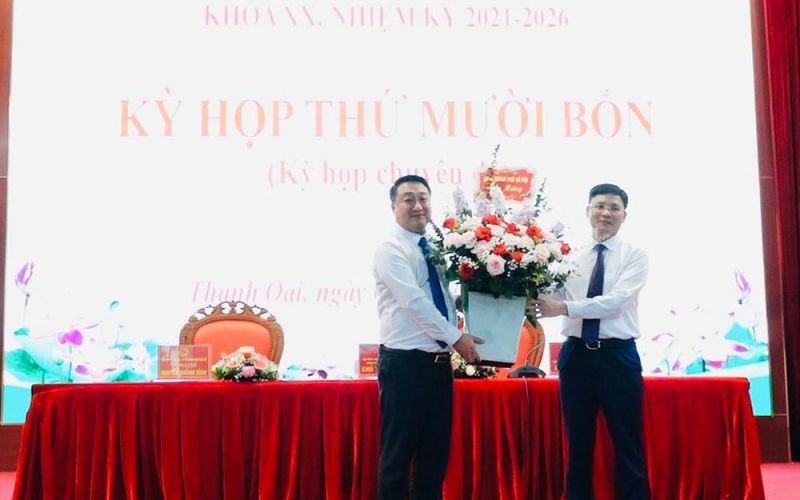 Ông Nguyễn Khánh Bình được bầu giữ chức Chủ tịch HĐND huyện Thanh Oai